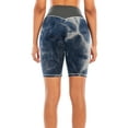 thumbnail image 5 of FANNYC Women's Yoga Sports Shorts Tights Leggings Tie Dye High Waist Bike Shorts Tummy Control Athletic Workout Running Shorts Half Pants Trousers Leggings, 5 of 7