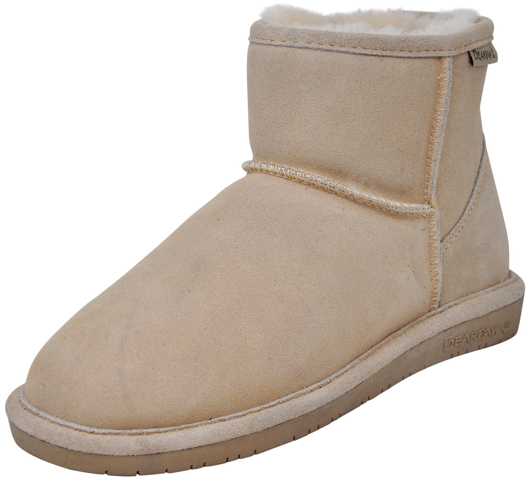 Bearpaw Womens Demi II Genuine Sheepskin Lined Boots Suede Pull On Winter Boots 