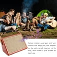 thumbnail image 4 of Altavoz AC-15 Amplificador de guitarra acústica portátil de 15 W Amp BT Altavoz con entrada de micrófono Admite volumen Control de agudos y graves Efecto de reverberación Batería recargable incorporad Tomshoo Altavoz, 4 of 6