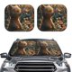 thumbnail image 2 of Balery Sunshine Butterfly Flower Bear Parasol para parabrisas de coche de 2 piezas | Parasol plegable para parabrisas delantero de coche para la mayoría de sedanes-Large, 2 of 6