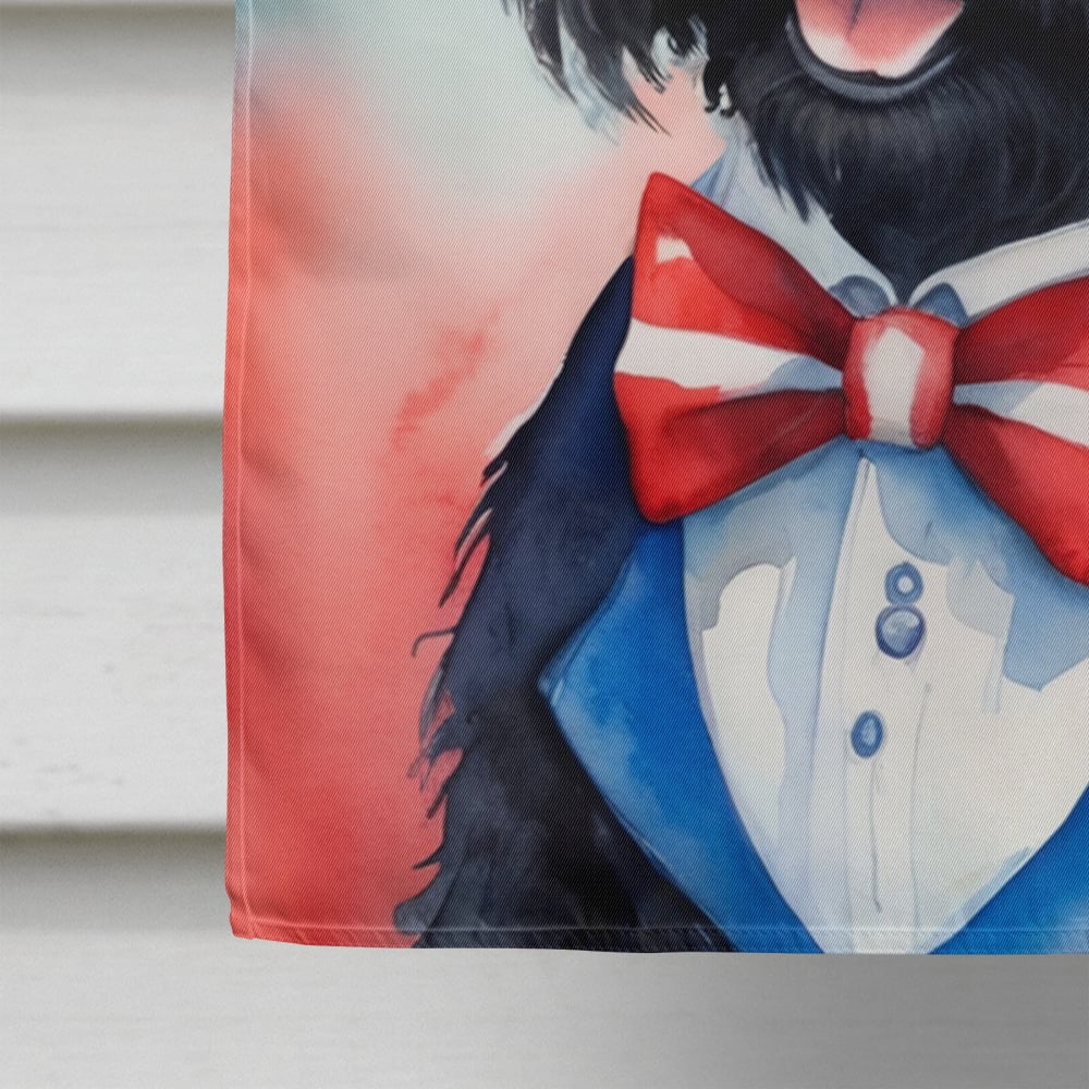 Scottish Terrier Patriotic American House Flag 28 in x 40 in