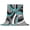Turquoise, variant on Grey Ombre Throw Blanket for Couch,Soft Lightweight Flannel Fleece Blanket,Navy Blue Gray Gradient Modern Abstract Art Microfiber Plush All Season Decorative Blankets for Sofa Office Lap 30"x40"