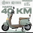 thumbnail image 4 of Bicicleta Eléctrica Cappuccino Menta BikeOn 1200W Autonomía 40 km Velocidad 40 km/h Estilo Retro, 4 of 9