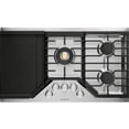 thumbnail image 2 of Monogram ZGU36RSLSS 36 inch Stainless Steel Built-In Gas Cooktop, 2 of 3