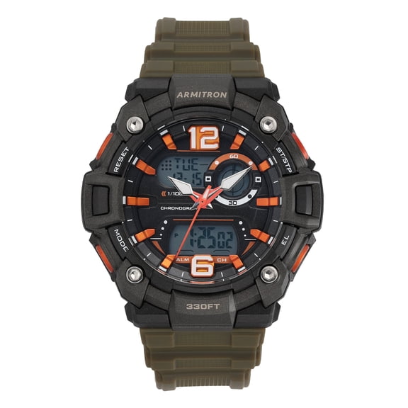 Armitron Mens Sport Dark Green Round Watch