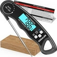 thumbnail image 1 of Meat Thermometer Digital Instant Read Thermometer Ultra-Fast Cooking Food Thermometer with 4.6” Folding Probe Calibration Function for Kitchen Milk Candy, BBQ Grill, Smokers (Grey), 1 of 1