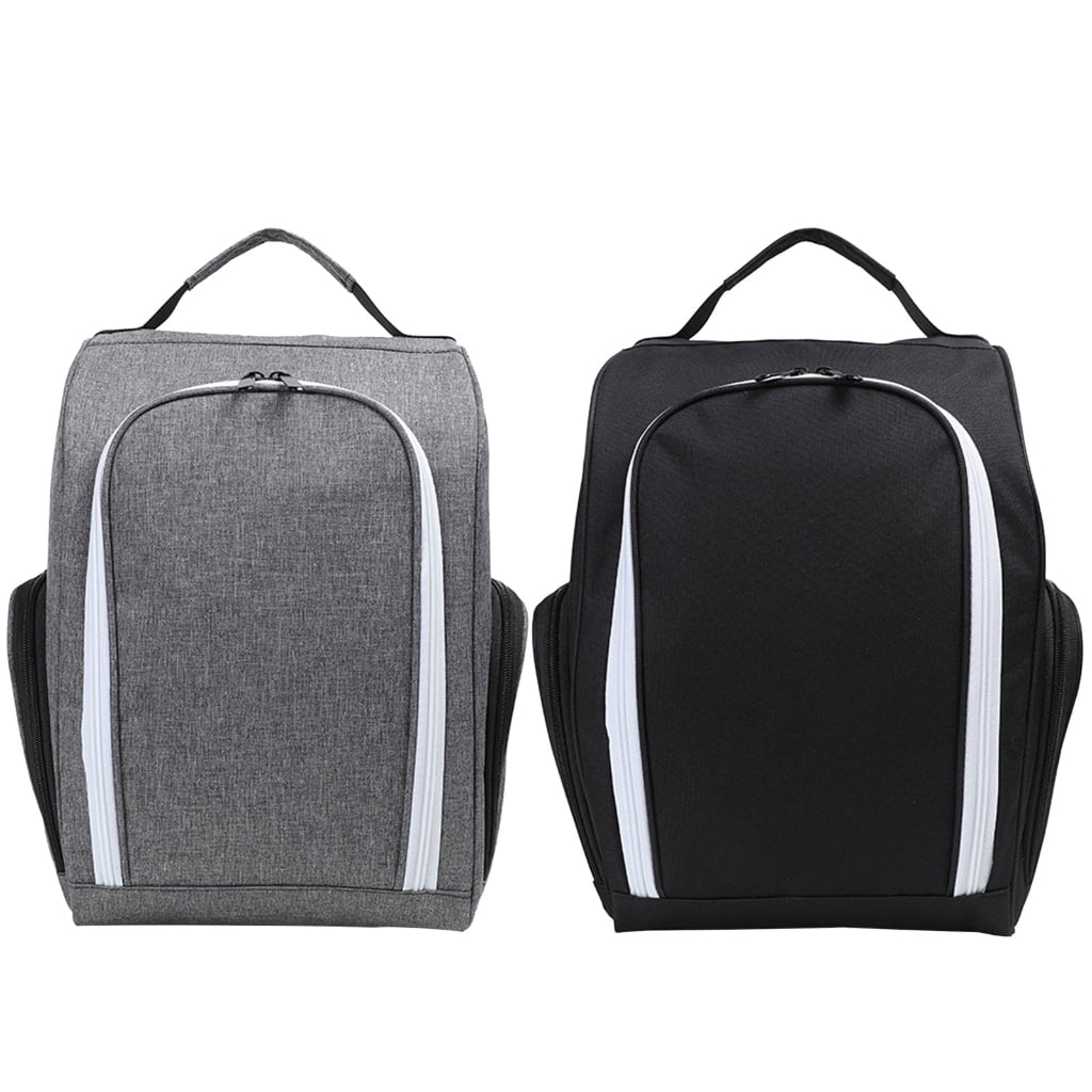 Golf Shoe Bag with Ventilation & Outside Pocket Travel Shoes Pouch Golf Shoe Carry Tote Bag Zippered Sport Shoes Bag