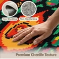thumbnail image 6 of ODIKA 4'x6' Washable Area Rug Pet Friendly, Non-Shedding Alfombra Pixel Gamer Symmetrical Interlocking Frame Highlights for Bedroom, Reading Nook, 6 of 7