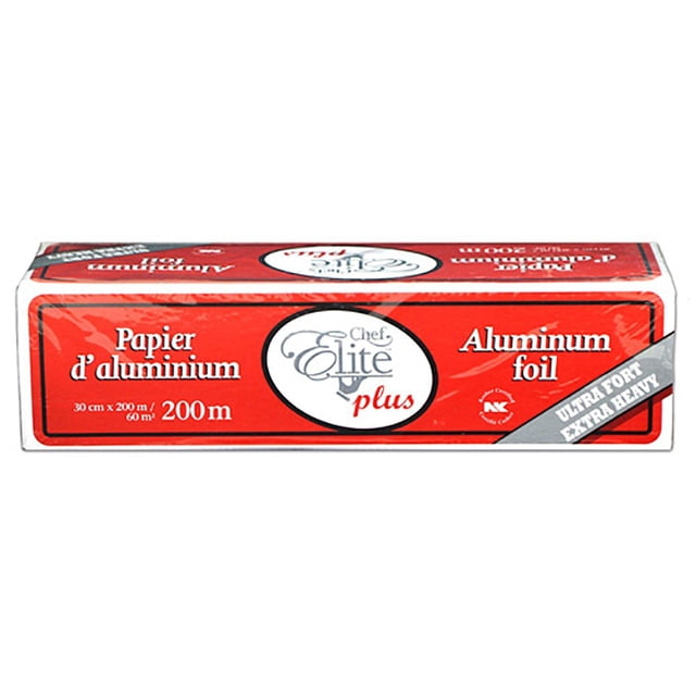 Chef Elite Plus Rouleau de Papier Aluminium Robuste de 650 Pieds Carrés (12 Pouces X 650 Pieds)