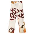 thumbnail image 3 of Happy Thanksgiving Pajama Pants Comfortable Elastic Waist Pajamas Fashion Sleepwear Bottoms Plus Size Homewear, 3 of 6