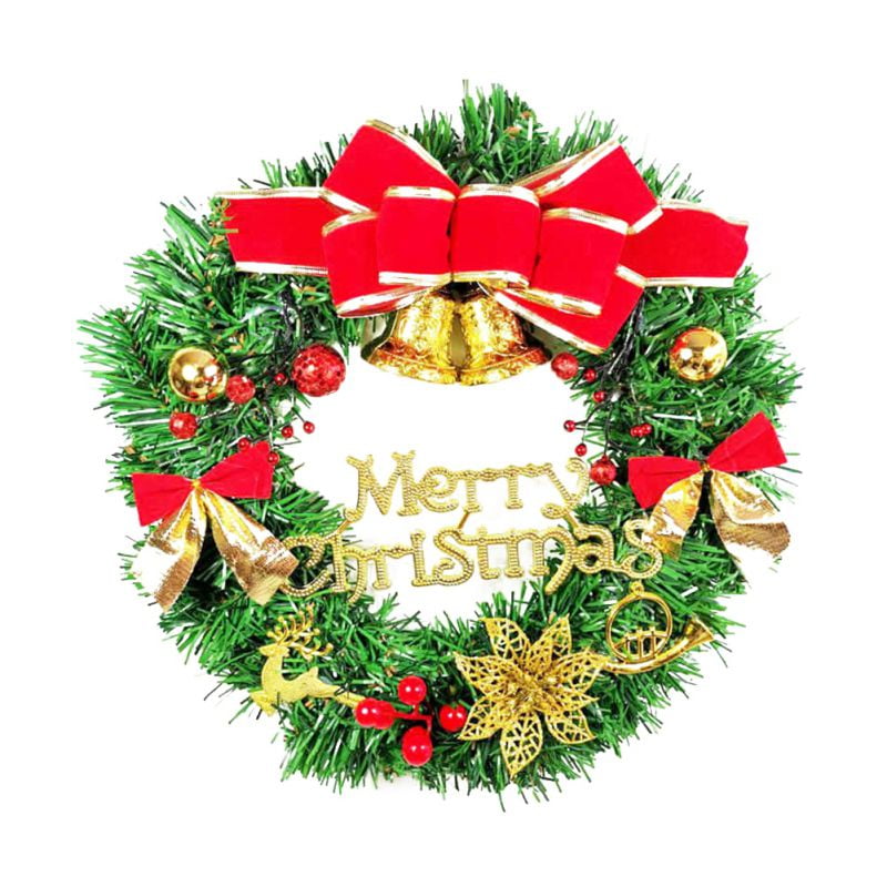 Artificial Christmas Wreath, Outdoor Christmas Garland for Front Door