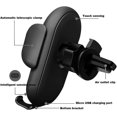 thumbnail image 2 of Wireless Induction Car Charger With Auto Clamping 360 Swivel Clip For Iphone Samsung Huawei Lg All Devices (black), 2 of 5
