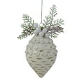 thumbnail image 2 of Northlight 5" Cedar and Berries White Finial Christmas Ornament, 2 of 4
