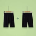 thumbnail image 6 of MGDXOX Girls 2 Pack Modal Safety Shorts Elastic Waist Soft Stretchy Breathable Knee Length Shorts for Underwear Sports and Casual Wear Black 2 Years, 6 of 6