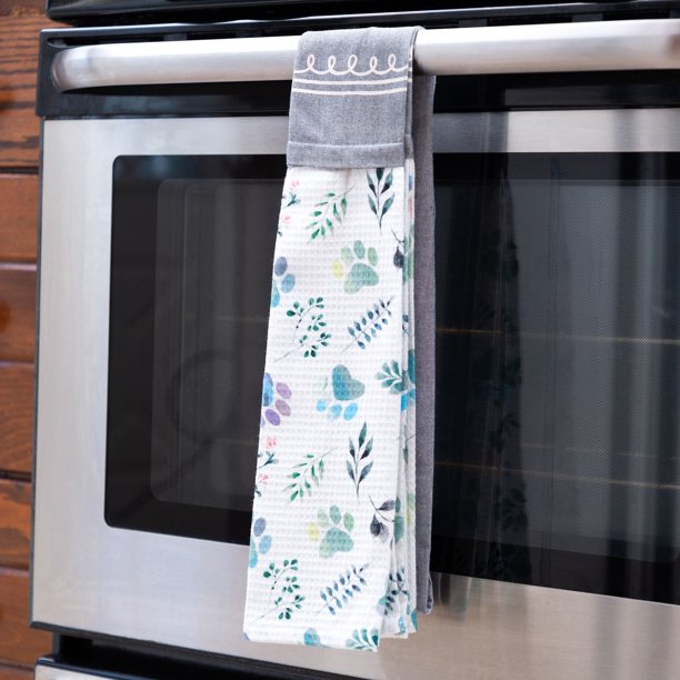 Paw Print Meadow Kitchen Towel Scarf - Walmart.com