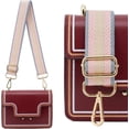 thumbnail image 4 of LAICAIW Grand Bandoulière, Sangle de Sac à Main Réglable Style Guitare avec Boucle Dorée Remplacement Tissé pour Sacs à Main (3,8 cm) Couleur13, 4 of 5