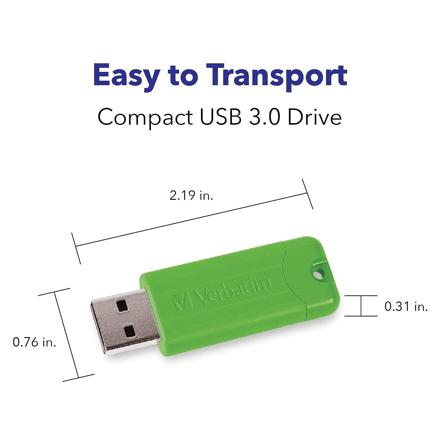 Verbatim 32GB PinStripe USB 3.2 Gen 1 Flash Drive – 5pk – Assorted
