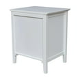 thumbnail image 6 of International Concepts Solid Wood Adult Nightstand with 1 Drawer, White, 6 of 9