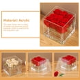 thumbnail image 4 of SHISUYAN Acrylic Flower Cube Vase 9-hole Acrylic Flower Box Clear Eternal Flower Square Box, 4 of 8