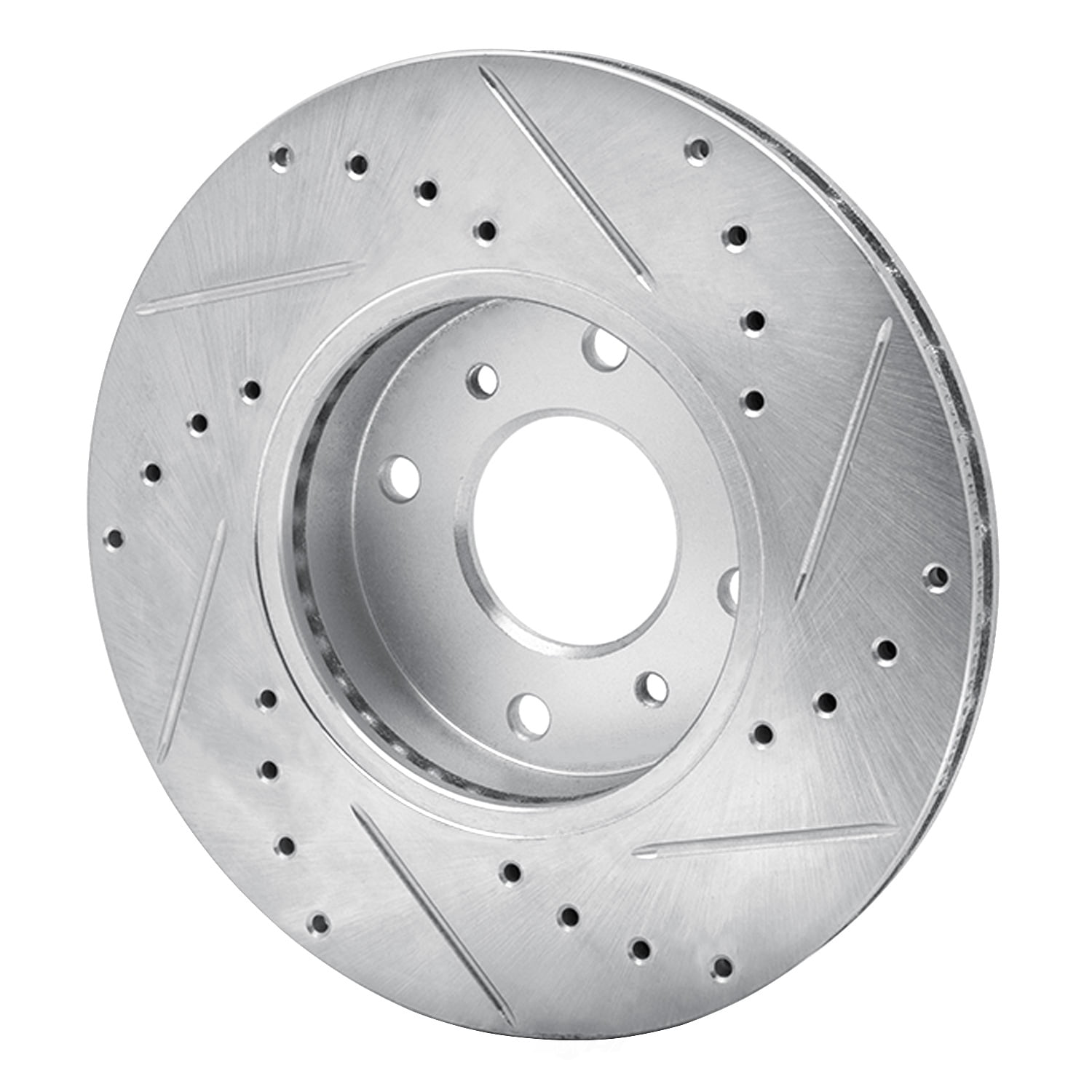 Dynamic Friction Company 631-67040L DFC Brake Rotor - Drilled And Slotted - Silver
