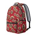 thumbnail image 2 of Fireman and Badge Red Pattern Backpack for School, Cute School Bag with Adjustable Shoulder Straps and Padded Back, 15.3"x11"x7.1", 2 of 3