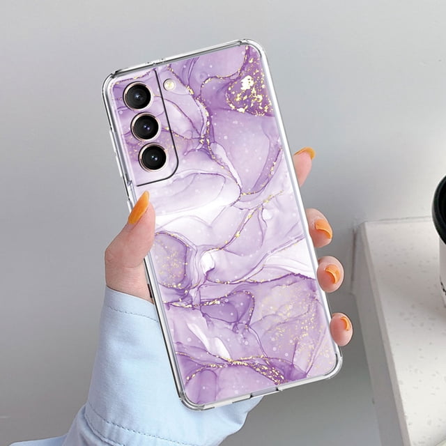 Fundas de silicona para Samsung Galaxy S21 Ultra S20 FE S10 Plus S9 S8 Note 20 10 funda suave Tpu acuarela mármol cubierta del teléfono Tan Jianjun unisex