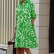 thumbnail image 2 of Vestido Zhyaj Boho Style Maxi Green 2025 Primavera/Verano para mujer, 2 of 6