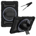 thumbnail image 1 of XYX 3in1 Rotating Stand Case for Samsung Galaxy Tab A7 10.4 inch SM-T500/SM-T505 with Hand/Shoulder Strap, Shockproof Rugged, Black, 1 of 7