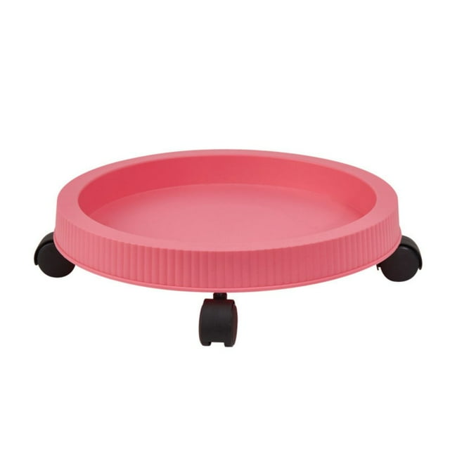 CHUANK Bacs à Plantes Soucoupes Roulantes avec Roues Support à Roulettes Robuste pour Plante en Pot Plateau de Base à Rouleau sous-Verre Rond avec Roulettes pour Intérieur Extérieur