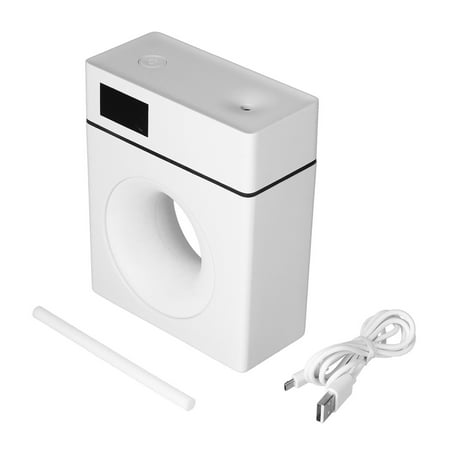 

500mL Air Humidifier with 2 Spray Modes Colorful Breathing Light Home Car Aromatherapy Humidifier White