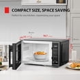 thumbnail image 3 of Open Box – TOSHIBA ML4-EM09PA Small Countertop Microwave Oven, 0.9 Cu. Ft., 900W, Black Stainless Steel*** FREE SHIPPING GTA***, 3 of 6