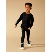 Little Star 100% Organic Cotton 2-Piece Toddler Boy Sweatshirt & Pant Set