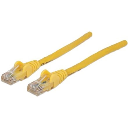 Cat6A Gold Plated Contacts Polybag Orange PVC S/FTP Booted Intellinet Network Patch Cable 0.5m Copper Snagless 