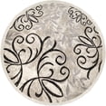 thumbnail image 6 of Better Homes & Gardens Iron Fleur Area Rug, Beige, 7'10" Round, 6 of 8