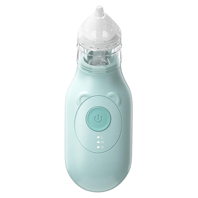 Aspirador nasal,Aspirador nasal eléctrico para niños recién nacidos,Limpiador nasal para bebés y bebés,limpiador antirreflujo,Limpiador nasal Desbloqueador nasal para niños,Pera de verde