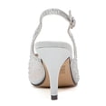 thumbnail image 3 of Lady Couture Lola Embellished Pointed Toe Slingback Pump, Silver, 8, 3 of 4