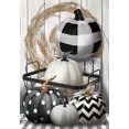 thumbnail image 3 of Briarwood Lane Black & White Pumpkins Fall House Flag, 3 of 4