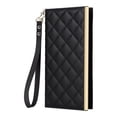 thumbnail image 2 of Desugned For Samsung Galaxy S21 Ultra Wallet Phone Case,With Suction Cup Fastener,Flip Folding Kickstand,With Card Slots,Wrist Strap&Shoulder Strap,Shockproof PU Leather Phone Case,Black, 2 of 9