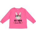 thumbnail image 3 of Inktastic My Mimi Loves Me Granddaughter Bunny Girls Long Sleeve Toddler T-Shirt, 3 of 5