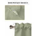 thumbnail image 7 of Sage Green Living Room Curtains 72 Inches length, Farmhouse Solid Green Color Modern Art Window Treatment Curtain Drapes, Light Filtering Drapes for Bedroom Laundry Room, 52"x72", 2 Panels, 7 of 7