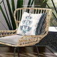 thumbnail image 2 of Mughal Buta Indoor/Outdoor Pillow with Removable Cover in Off-White Blue Black26x26, 2 of 4