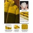 thumbnail image 6 of Premium Womens Puffer Jacket Lightweight Quilted Down Water-Repellant Mustard-L, 6 of 9