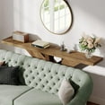 thumbnail image 5 of TribeSigns 70.9" Wood Sofa Table Behind Couch, Farmhouse Console Table for Entryway, Oak, 5 of 7