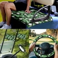thumbnail image 2 of Jeiento Golf Camouflage 4 Pack Golf Cart Accessories Set Golf Cart Seat Cover Golf Cart Steering Wheel Cover Golf Cart Flags Club Car Blanket Steering Wheel Cover Accessories Decor Mini Flags, 2 of 5