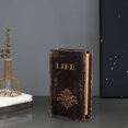 thumbnail image 4 of veasfak Luxury Simulation Book Storage Box Decorations.Collectible Jewelry Wooden Book Life, 4 of 7