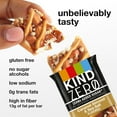thumbnail image 4 of KIND ZERO Added Sugar Bars, Variety Pack, Dark Chocolate Nuts and Sea Salt, Peanut Butter, Caramel Almond, Keto Friendly Snacks, 15 Count, 4 of 5