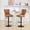 Orange, variant on Orange Bar Stools Adjustable from 26 - 33 Inches / 360° Swivel and Stable 17.7 Inch Base, Set of 2