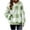 Green, variant on Womens Plaid Hoodies Sweatshirt Long Sleeve Hooded Fleece Pullover Fall Winter Fuzzy Loungewear Tops with Pocket