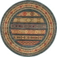 thumbnail image 2 of Rugs.com Kashkuli Gabbeh Collection Rug – 5' Round Blue Medium Rug Perfect For Kitchens, Dining Rooms, 2 of 9