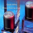 thumbnail image 3 of 2025 KONKA Mini Portable Razor Outdoor Waterproof Men Razor Black+1 Knife Head, 3 of 4